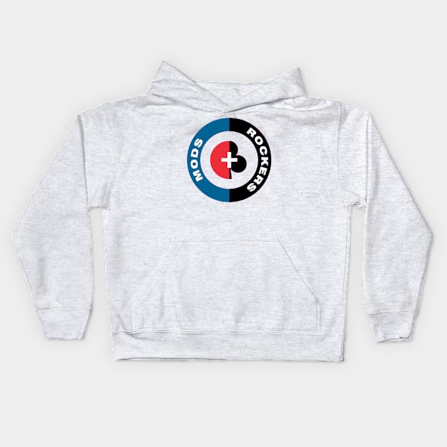 Mods and Rockers Kids Hoodie by Skatee